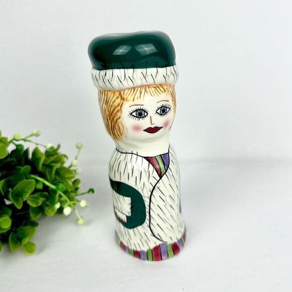 Susan Paley By Ganz Marla Salt Shaker Handpainted - Picture 1 of 8